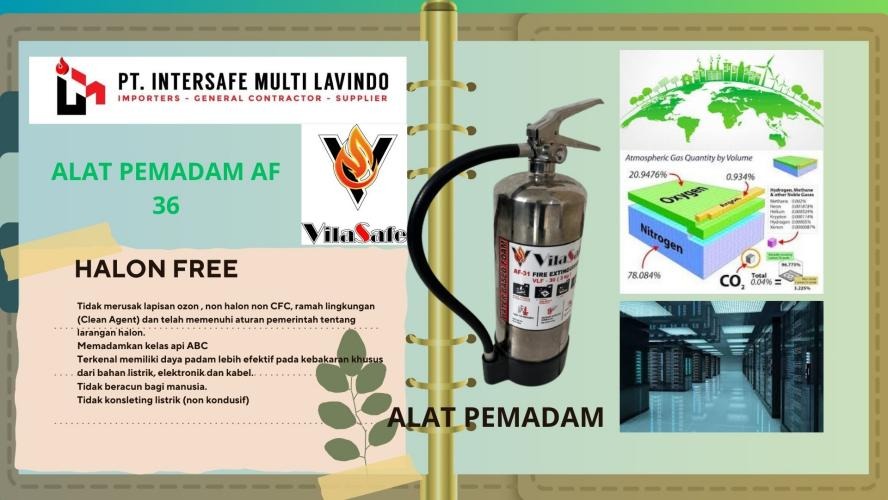 Harga Alat Pemadam Api Clean Agent Halon Free AF 11 